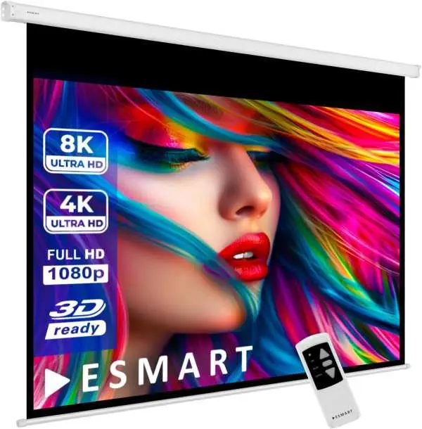 Pantalla motorizada ESMART · 100 pulgadas