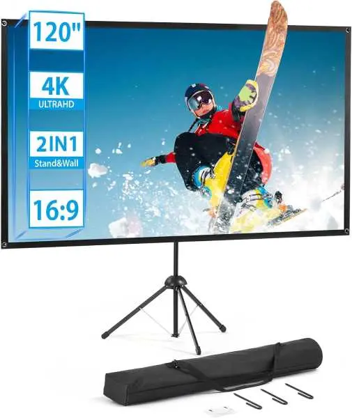Pantalla tripode ExcelImage · 120 pulgadas