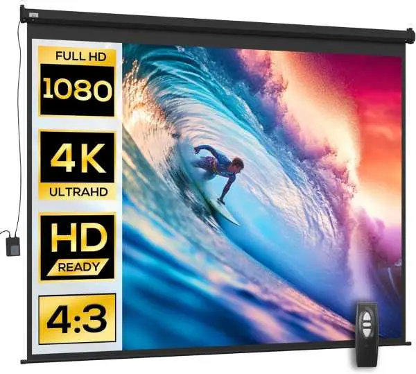 Pantalla electrica HOMCOM 120 pulgadas